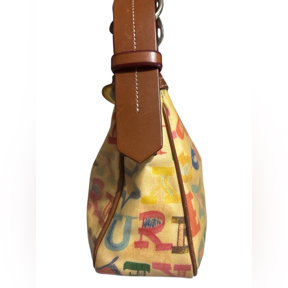 Dooney & Bourke Coated Rainbow Doodle Graffiti Y2K, Boho Handbag Purse Tote 👜 - Picture 15 of 16